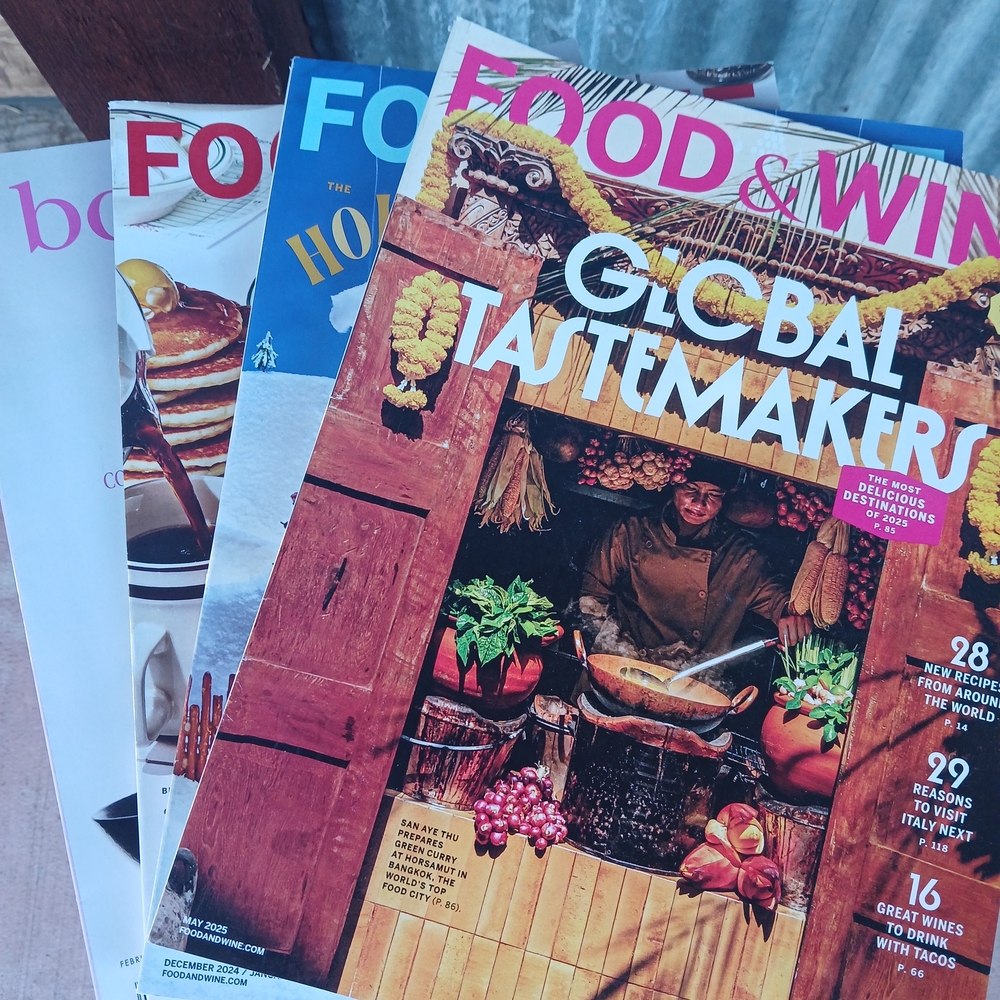 Food & Wine And Bon Appetit Magazine Lot - 2025 Retired